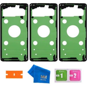 3x Stickers/Adh&eacute;sif Interne Pour Coque Arri&egrave;re De Remplacement Compatible Avec Samsung Galaxy S10 G973f 2019-6.1 Inch Kit D'outils Inclus - Neuf