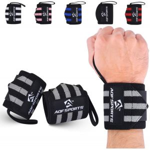 Bande Poignet Musculation (Paire)-Ipl Uspa Approuv&eacute; 45cm Protege Poignet Musculation Homme Et Femme-Sangle Poignet Musculation,Fitness Attelle Poignet Avec Boucle Pouce.[K402] - Neuf