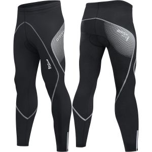 Subzonal-Pantalon Cycliste Homme Long Avec Fermetures &Eacute;clair R&eacute;fl&eacute;chissantes, Extensible, Rembourr&eacute;, En Coolmax Pantalon Velo - Neuf