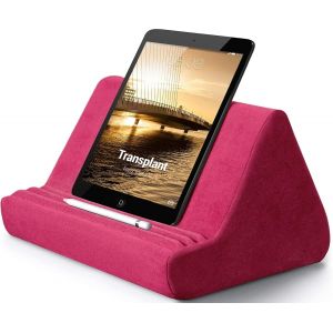 Support De Tablette Doux Avec Poche, Support De Tablette Réglable, 3 Angles De Visualisation, Support Pour Lit, Canapé, Compatible Avec Ipad, Tablettes, Liseuses, Smartphones (Rose)U2026 - Neuf