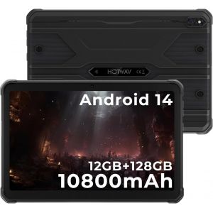 CHECARZHN--NO1-R8 Tablette Incassable (2025), 12Gb + 128Gb/Tf 1Tb Tablette Tactile, 10800Mah Battery, Écran 10.1"" Hd+, Android 14 Tablette, 13Mp+5Mp/Octa-Core/Dual Sim 4G/Wlan 5G/Ip68&Ip69K/Face Id/Gps/Otg - Neuf