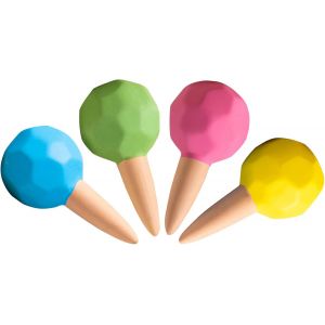 Lot de 4 Arrosage Bouteille, C&ocirc;ne D'arrosage pour Plantes en Terre Cuite, Systeme de l'eau Automatique Piquets d'irrigation Goutte &Agrave; Goutte pour Plantes d'int&eacute;rieur d'ext&eacute;rieur en Vacances#4 - Neuf