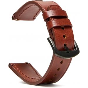Eryi-Bracelets De Montre En Cuir, Couleur Bronze Brillant, Pour Homme Et Femme - Neuf