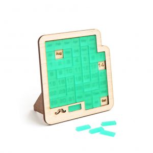 Calendrier quotidien Puzzle Calendrier en bois Jouez a un jouet de puzzle different pour afficher la date Jeu de puzzle Jouet pour enfants Jouets d'apprentissage educatifs - Neuf