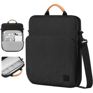 13 Pouces Housse Sac Avec Bandouli&egrave;re De Tablette Pour Ipad Pro 13"" M4, Ipad Air 13"" M3 M2, Ipad Pro 12,9"", Galaxy Tab S10+ Plus/S9 Fe+/S9+ Plus 12,4"", Remarkable Paper Pro 11,8"", Noir & Gris - Neuf