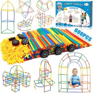 ERYI-Brique De Construction, Jouet D'Assemblage De Connecteur Blocs Jeux D'Intérieur Et D'Extérieur Parent-Enfant, Jouets Educatifs Créatifs (600Pcs) - Neuf