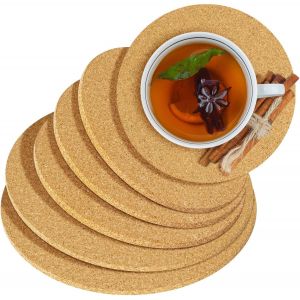 Kalanka-Flintronic Lot De 6 Dessous De Plat En LiègeU2013¿15/18/20cm, Protecteurs De Vaisselle, Poele Protection Poele Et Casserole, Séparateurs D'assiettes En Feutre Pour Protéger Vos Ustensiles De - Neuf