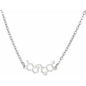 Kal-Collier De Molécule De Dopamine Et De Sérotonine Bijoux De Bonheur Et D'amour Pour Scientifique Chimiste Enseignant - Neuf