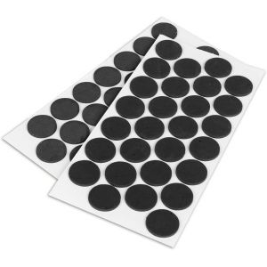 Patins Pour Meubles Adhésifs|56 X Tampons Autocollant,Couleur Noire,Ronds Ø 28 Mm|Protège Pied De Chaise Avec Maintien Extra Fort. - Neuf