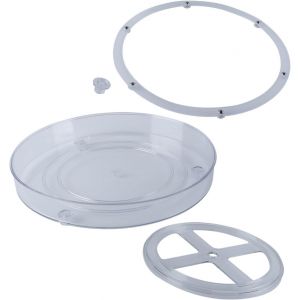 Organiseur De Placard À Plateau Tournant,Étagère À Épices Rotative Pour Réfrigérateur,Organiseur De Placard Rotatif,Rangement À Plateau Tournant 27 X 4,5 Cm Pour Armoire Et - Neuf