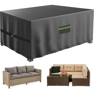 Ulteronixshop-Housse Salon De Jardin, Housse De Table Jardin Rectangulaire, Tissu Oxford 420d Couverture De Protection, Table Exterieur Meubles B&acirc;che, Imperm&eacute;able Anti-Uv Et &Agrave; La Poussi&egrave;re-170x95x75cm - Neuf