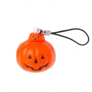 Mini Squishy Squeeze Halloween Citrouille Sac L&eacute;ger T&eacute;l&eacute;phone Pendentif Longe PU Jouet - Neuf