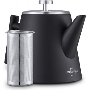 Th&iquest;&iquest;i&iquest;&iquest;re Avec Filtre Infuseur Amovible - Inox Double Paroi - 1 Litre - Garde La Chaleur - Neuf