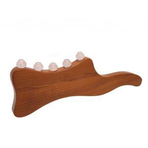 Baton De Massage Guasha En Quartz Rose, Resistant A L'usure, Soulage La Fatigue, Drague Les Meridiens, Baton De Grattage Pour Tout Le Corps - Neuf