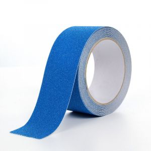 Cinta Antideslizante De Pvc Azul De 5 M X 5 Cm Para Escaleras, Escalones, Suelos Y Decoración De Seguridad. - Neuf