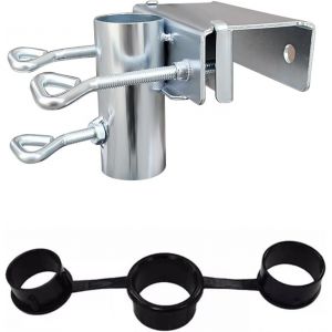 Pince De Table Pour Parasol De Jardin,Balustrade De Balcon,Convient Pour Balustrade De Balcon,Chaise De Plage (Argenté) - Neuf