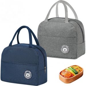 Sac Isotherme Repas Enfant Ballon De Sport Petit Lunch Box Portable Sac Dejeuner Garçons Pour L'école,Bleu Rugby - Neuf