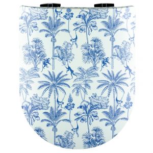 Abattant wood slim d&eacute;clipsable esprit palmeraie - Neuf