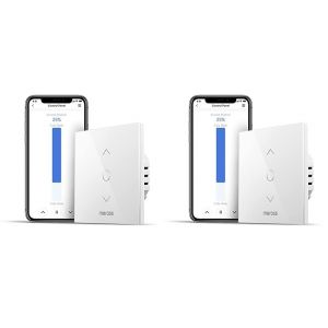 Interrupteur Wifi Pour Volet Roulant (Fil Neutre Requis), Interrupteur Tactile Pour Rideau De Fenêtre Compatible Avec Alexa, Google Home Et Smartthing, Incompatible Avec Homekit (L[MAT790064] - Neuf
