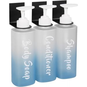KAL-Distributeur De Savon Liquide Vaisselle, Distributeur De Savon Manuel, 500 Ml, Pour Salle De Bain Et Cuisine, Bleu - Neuf