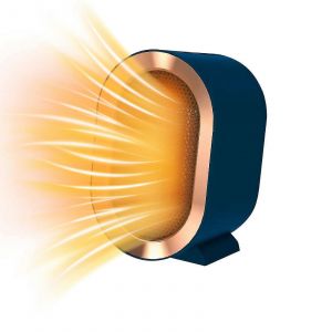 Chauffage d'appoint &agrave; piles pour le camping et le bureau, 3 niveaux de chauffage, mode ventilation seule, s&eacute;curit&eacute; renforc&eacute;e, pour toute la pi&egrave;ce (norme europ&eacute;enne), bleu - Neuf