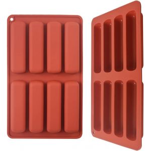 KALANKA-Lot de 2 bacs &agrave; gla&ccedil;ons en silicone, moule &agrave; beurre, b&acirc;tonnets de gla&ccedil;ons longs pour cocktail et boissons froides - Neuf