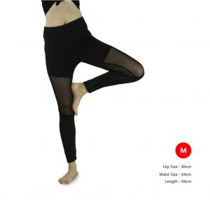 Leggings De Sport Pour Femmes, Pantalons De Yoga, De Course A Pied, De Fitness, D'entrainement, D'athletisme (Noir, Taille M) - Neuf