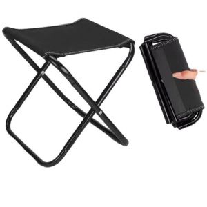 Tabouret Pliant De Camping, Tabouret Pliant D'extérieur, Petit Tabouret Pliant Portable Pour Camping, Pêche, Pique-Nique, Voyage Et Randonnée - Neuf