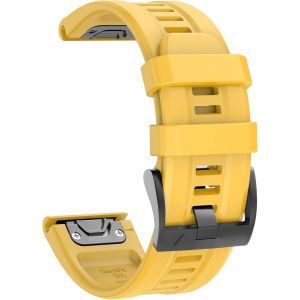 22 Mm Sport Bracelet Pour Fenix 7, Bracelet De Montre 22mm Bande Remplacement En Silicone Compatible Avec Fenix 7/Fenix 5 Plus/Fenix 5/Fenix 6/Fenix 6 Pro/Forerunner 935/945/Approach S60/Epix - Neuf