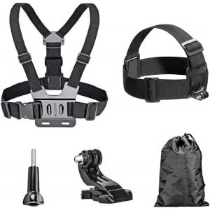 KALANKA-Support de Menton Casque de Moto Support de Menton pour Casque Compatible avec GoPro et la Plupart des caméras d'action (A) - Neuf