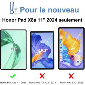 Coque Clavier Honor Pad X8a, &Eacute;tui Clavier Fran&ccedil;ais Azerty D&eacute;tachable Pour Honor Pad X8a 11pouces 2024, Vert Fonc&eacute; - Neuf