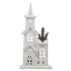 1Pc de No&euml;l Maison Lumineuse Ornement Vitrine Parure Partie Mise en page D&eacute;cor - Neuf