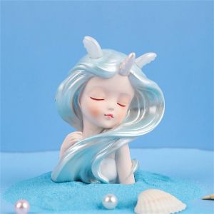 Étagère de salle de bain décorative sirène fille 3,54 pouces - Neuf