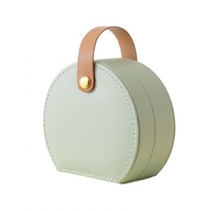 Bo&icirc;te De Rangement De Bijoux Simple Avec Poign&eacute;e Conteneur De Boucles D'oreilles L&eacute;g&egrave;res Pour Les Voyages En Plein Air Vert - Neuf