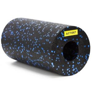 Actiget Rouleau De Fitness Pour Massage Corporel, Rouleau En Mousse Moyennement Dure, Noir Et Bleu - Neuf