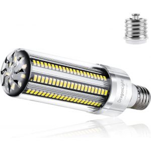 Lot De 2 Ampoules Led Ultra Lumineuses 50w (Remplace 400w) &iquest; 3000k Blanc Chaud 5000lm E27/E40 Edison Led Pour &Eacute;clairage Commercial &iquest; Garage, Atelier, Cour. - Neuf