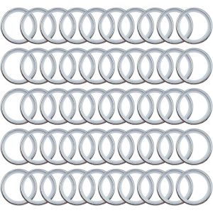 50 Pi&egrave;ces Anneaux de Rideaux,Anneaux de Suspension de Rideaux,Silencieux Bague Int&eacute;rieure,pour Rideau de Fen&ecirc;tre Douche Vestiaire Porte(Diam&egrave;tre int&eacute;rieur 26 mm) - Neuf