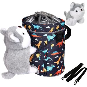 Panier De V&eacute;lo Enfant Avant Avec Peluche,Sac De V&eacute;lo &Eacute;tanche Avec Bretelles,Sac Guidon Pour V&eacute;lo Enfant Tricycle Trottinette.[O373] - Neuf