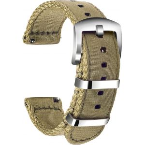 Kal-Nylon Bracelet Montre Haute Qualité Bracelet Montre Armée Militaire - 18mm, 20mm, 22mm, 24mm Montre Bracelet Avec Acier Inoxydable Boucle - Neuf