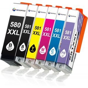 580Xxl 581Xxl Encre Pour Pgi-580 Xxl Cli-581 Xxl Cartouches Compatibles Pour Canon Pixma Tr7500 Tr8500 Ts6100 Ts6200 Ts6300 Ts700 Ts8200 Ts8350 Ts9150 Imprimante(6 Pack)[ENC942809] - Neuf