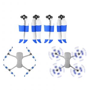 2 Paires D'h&eacute;lices De Remplacement &Agrave; D&eacute;gagement Rapide &Agrave; Faible Bruit Pour Dji Mavic Air 2 Drone_Red + Bleu + Blanc-G&eacute;n&eacute;rique - Neuf