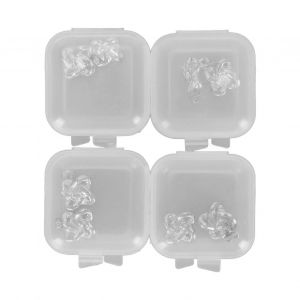 4 Paires Femmes Boucles D'oreilles Mode &Eacute;l&eacute;gant Argent Strass Boucles D'oreilles Pour Anniversaire Mariage No&euml;l Quotidien - Neuf