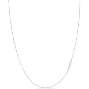 Kal-Chaîne En Argent 925 | Chaîne En Argent 1,3 Mm Pour Femmes | Chaîne Fine Et Solide Avec Maillons Ovales | Idéale Pour Les Pendentifs Ou Les Capes - Neuf