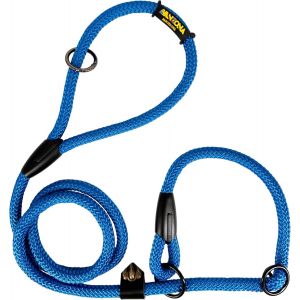 Kal-Laisse Pour Chien En Corde Avec Collier Matingale, Anti-Traction. 160m. Bleu - Neuf
