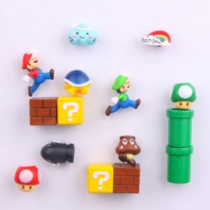 14 Pcs Mario Réfrigérateur Aimants Ensemble,Aimants De Réfrigérateur,Aimants De Bureau / Calendrier Aimant / Tableau Blanc Aimants / Mario Réfrigérateur Décoratif Aimants Cuisine - Neuf