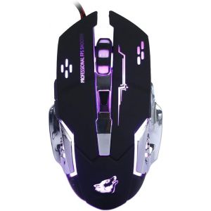 DDA-Souris De Jeu Filaire, Souris De Jeu Optique avec 6 Boutons, 4 Rétro-éclairage Respirant, Poignées Ergonomiques Et Niveaux De Réglage De 4 DPI pour PC, Ordinateur Portable Et Mac - Neuf