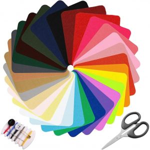 Trahoo-31 Pcs Patchs Thermocollants, Multicolore Denim Patch En Tissu, Patches À Repasser, Patchs De Vêtements Pour Réparation De Jean/Décoration De Bricolage - Neuf