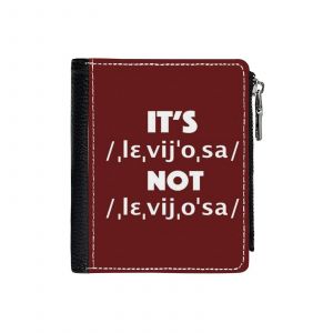 Portefeuille C'est Levi-osa, pas Leviosaa.=1 Compact en Simili-Cuir Porte-Cartes Fermeture Éclair Homme Femme Ad - Neuf