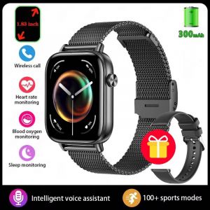 Montre Intelligente De Mode Hommes Femmes 1.85 "&Eacute;cran Hd Montre Personnalis&eacute;e Visage Moniteur De Sant&eacute; Montre Pour Femme Bluetooth Appel Sport Montres Intelligentes.Online Banking. - Neuf
