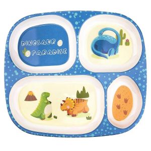 Ensemble D'assiettes Pour Enfants,Vaisselle Pour Bébé Pour Les Tout-Petits Assiette Divisée,Sans Bpa,Sans Danger Pour Les Aliments - Neuf